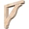 Ekena Millwork Funston Craftsman Smooth Bracket w/ Offset Brace, Douglas Fir, 7 1/2"W x 48"D x 48"H BKT0806X48X48FST04SDF - alternate 1
